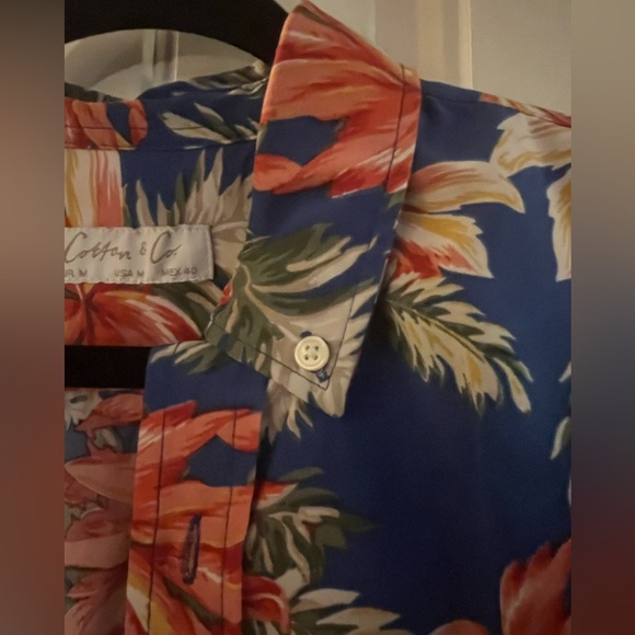 Cotton & Co Colorful Hawaiian Shirt, size M - Picture 3 of 9